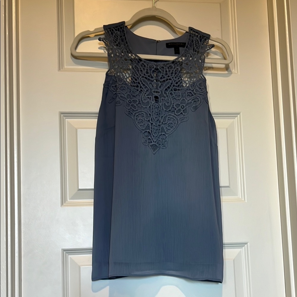 Banana Republic Blue Lace Top